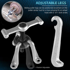Sunluway adjustable puller legs detail showing secure fit and versatility benefit