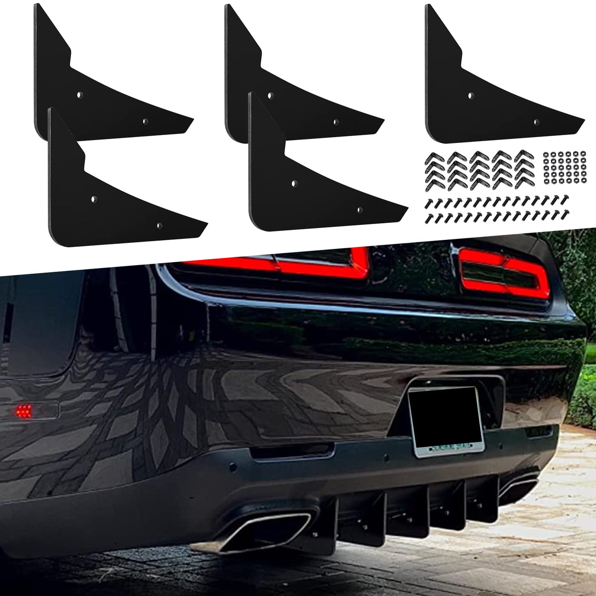 Sunluway front view of 5-fin diffuser showing aggressive rear styling benefit