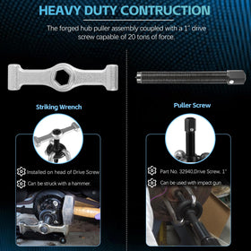 Sunluway striking wrench and drive screw displayed for impact and hammer use