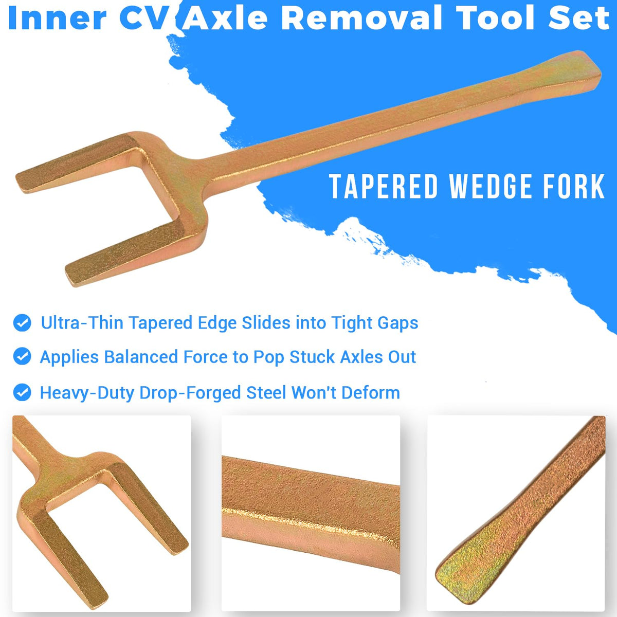 Sunluway toolset next to hammer for scale and heavy-duty impact capacity benefit