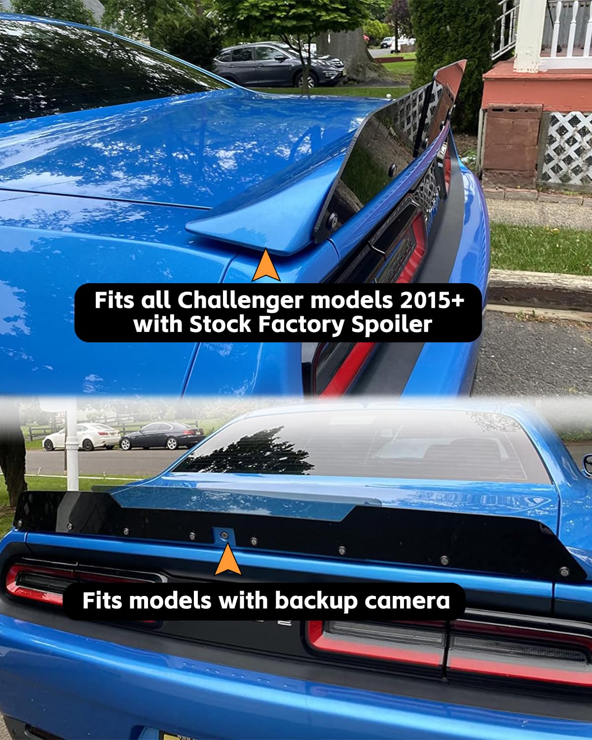 Sunluway installed on Challenger side view adding aggressive retro-muscle appearance