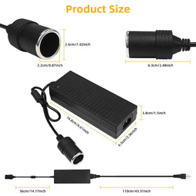 sunmeg long 7.28 ft cable stretched to show reach for garage or campsite convenience