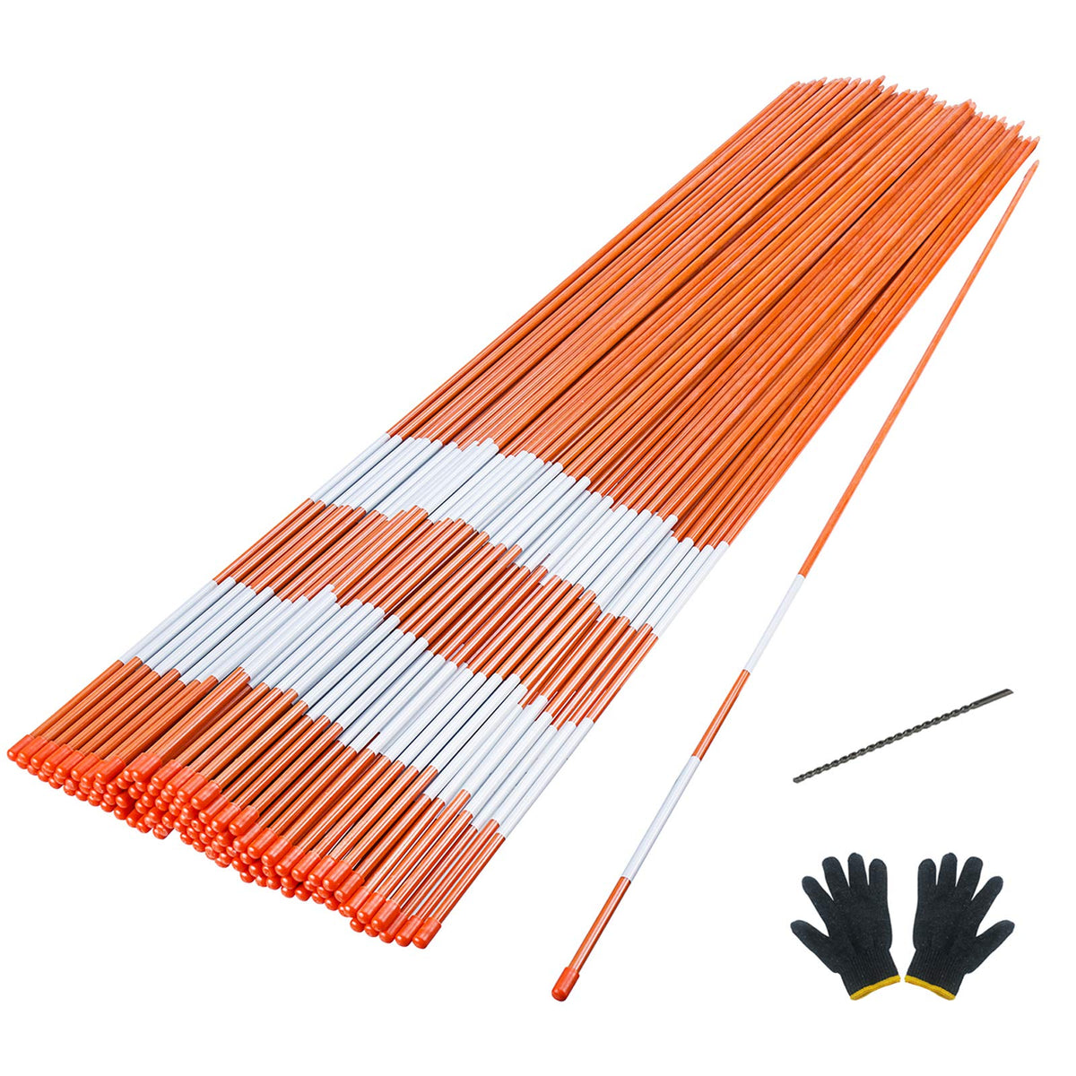 Sunnyglade front packaging showing 100 reflective driveway markers for high visibility