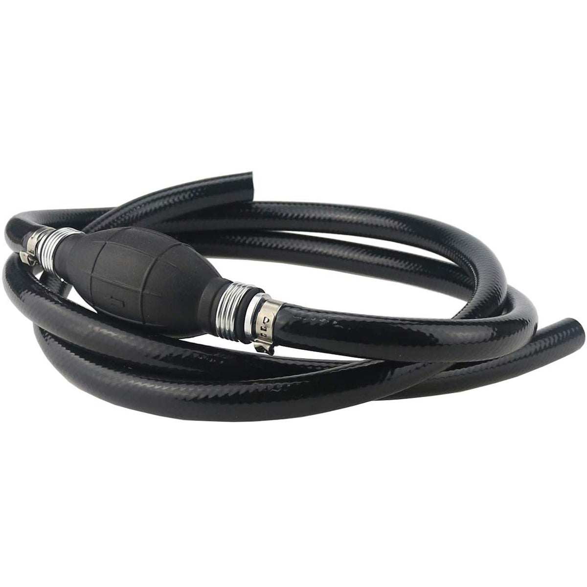 Sunnyglade fuel line installed on boat engine demonstrating easy routing and secure flow