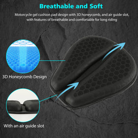 SUNPIE side profile on motorcycle seat demonstrating secure fit