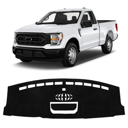 Sunsdrew dash cover front overview showing tailored dash fit and protection