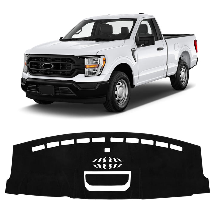 Sunsdrew dash cover front overview showing tailored dash fit and protection