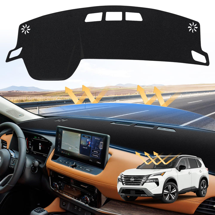 Sunsdrew front dashboard cover fitted on Rogue protects dash from sun
