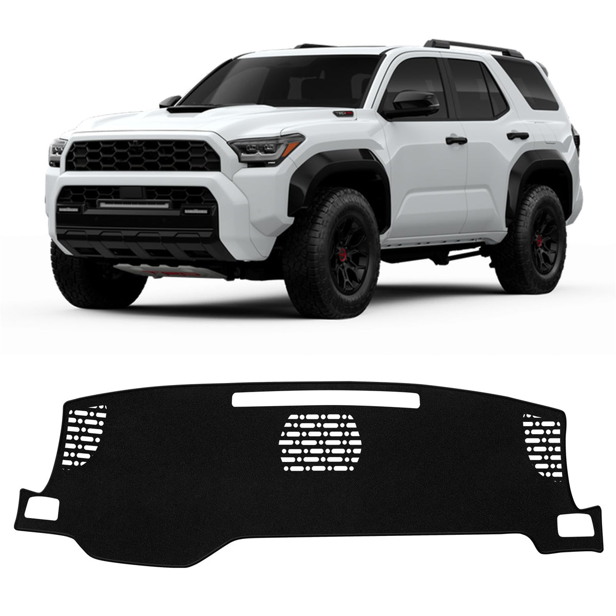 Sunsdrew front dashboard cover fitted on 4Runner showing clean protection benefit
