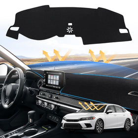 Sunsdrew front overview showing precise fit and dashboard protection benefit