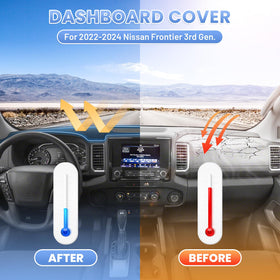 Sunsdrew installed on Frontier driver view improving visibility and protection