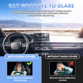 Sunsdrew installed from driver view improving visibility and reducing reflections