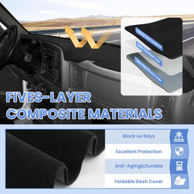 Sunsdrew installed in Silverado showing snug fit and improved windshield visibility