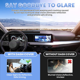 Sunsdrew non-slip mesh backing detail ensuring secure placement during driving