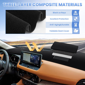 Sunsdrew nonslip backing detail keeps cover securely in place while driving