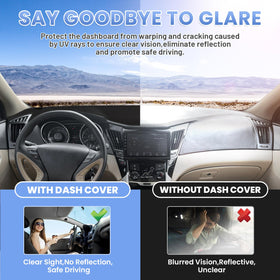 Sunsdrew installed cover on passenger side protecting dash from UV
