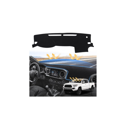 Sunsdrew dash cover front view showing tailored fit and neat edges—protects dash