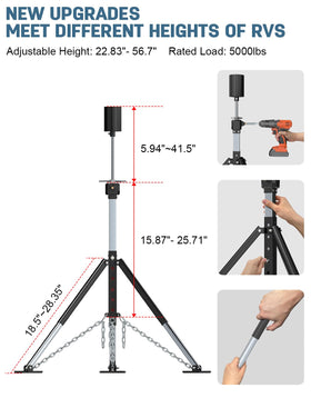SUNSHINE FARMRE close-up of height adjustment locks showing precise fit and easy setup