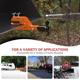 SUNSHINE FARMRE size comparison with standard 2" hitch for compatibility clarity