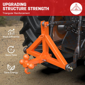 SUNSHINE FARMRE towing hook detail highlighting high-capacity pull strength