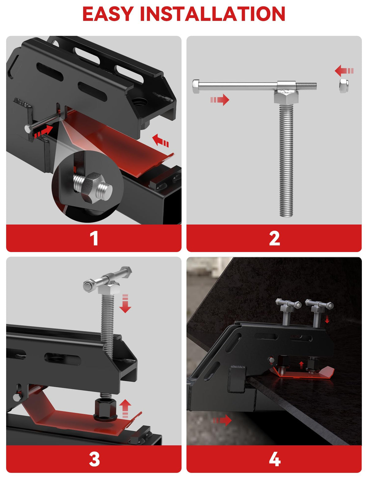 SUNSHINE FARMRE twin-screw clamp detail preventing loosening under load