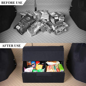 sunshine sky loaded with groceries in trunk keeps items stable during drive