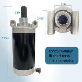 SUONE starter installed in mower demonstrating direct replacement ease