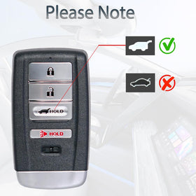 SUPALAND image of battery installed in Acura key fob for immediate testing benefit