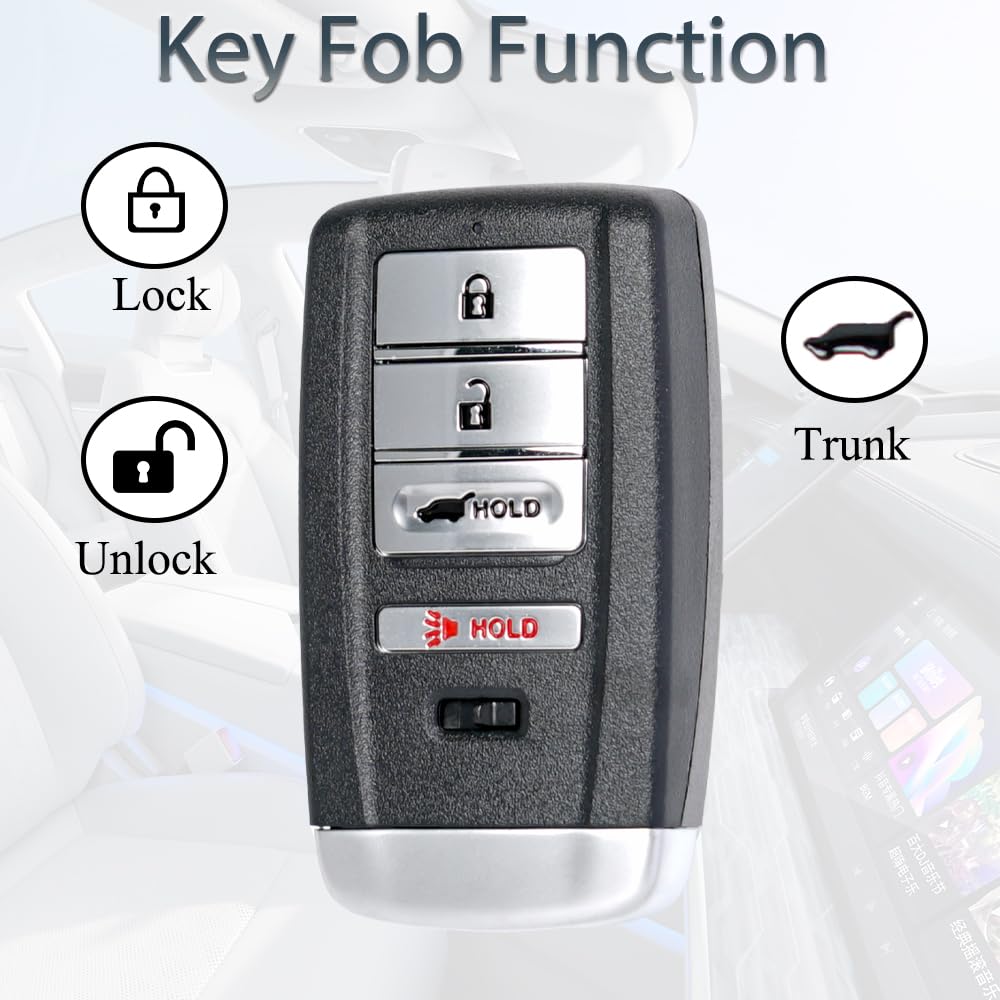 SUPALAND key fob used at Acura push-button start showing practical compatibility