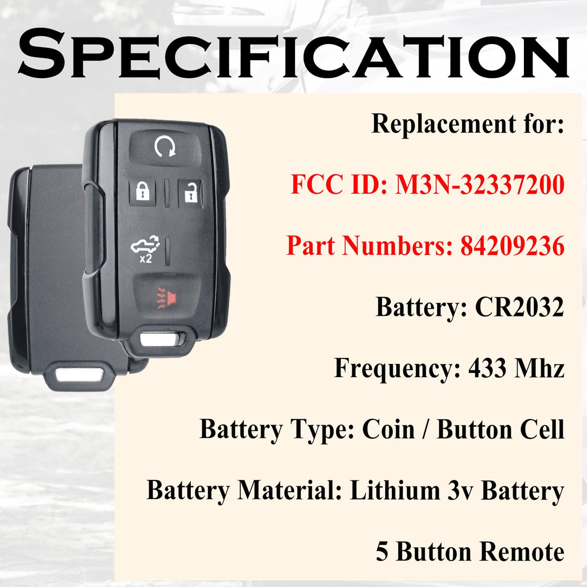 SUPALAND back panel label with FCC ID for clear compatibility benefit