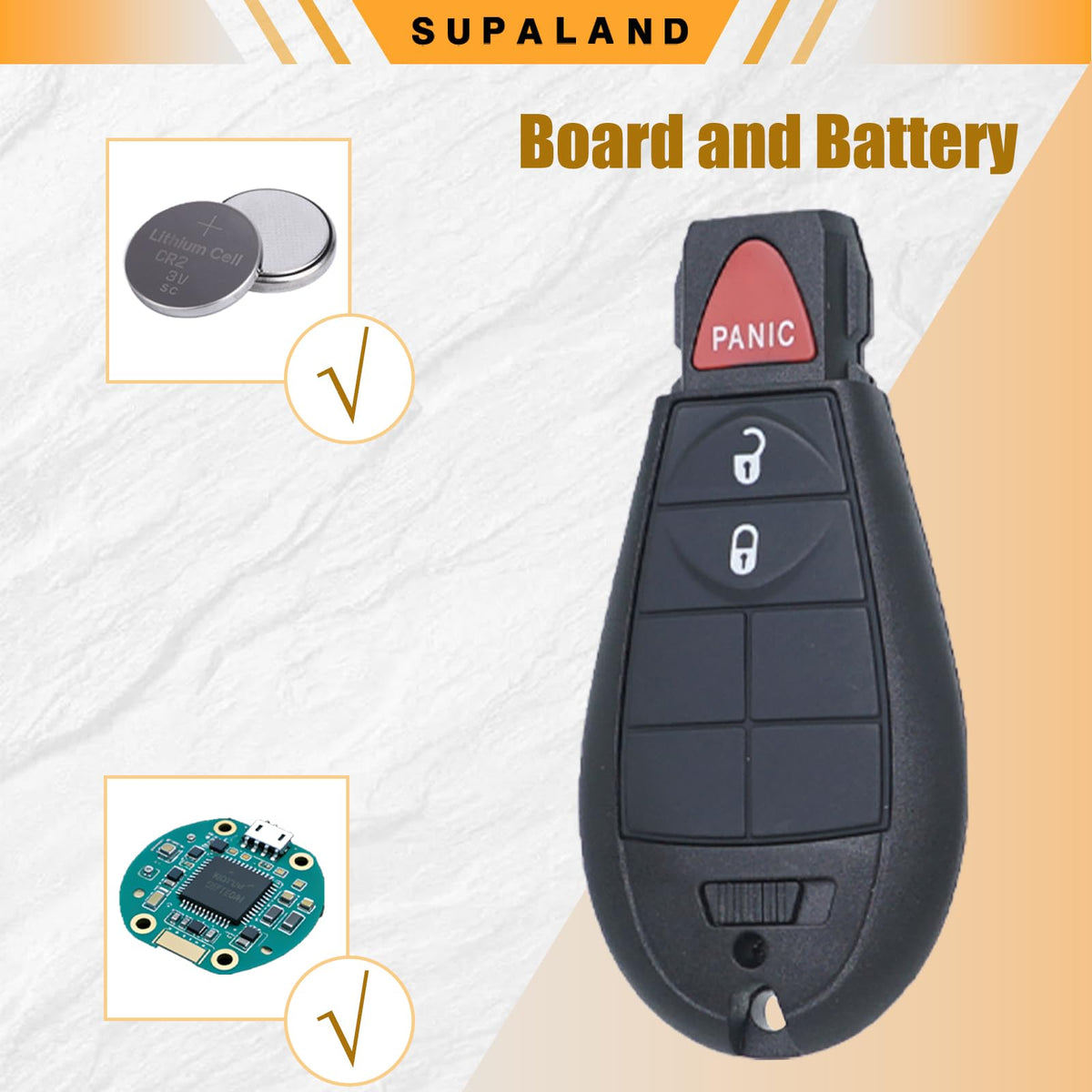 SUPALAND CR2032 battery pre-installed for immediate bench testing and power