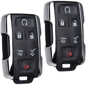 SUPALAND chrome six-button fob front view showing design and keys