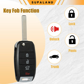 SUPALAND fob beside OEM part label to verify compatibility quickly