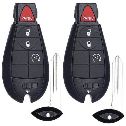 SUPALAND front view of two fobs showing 4-button layout and fit