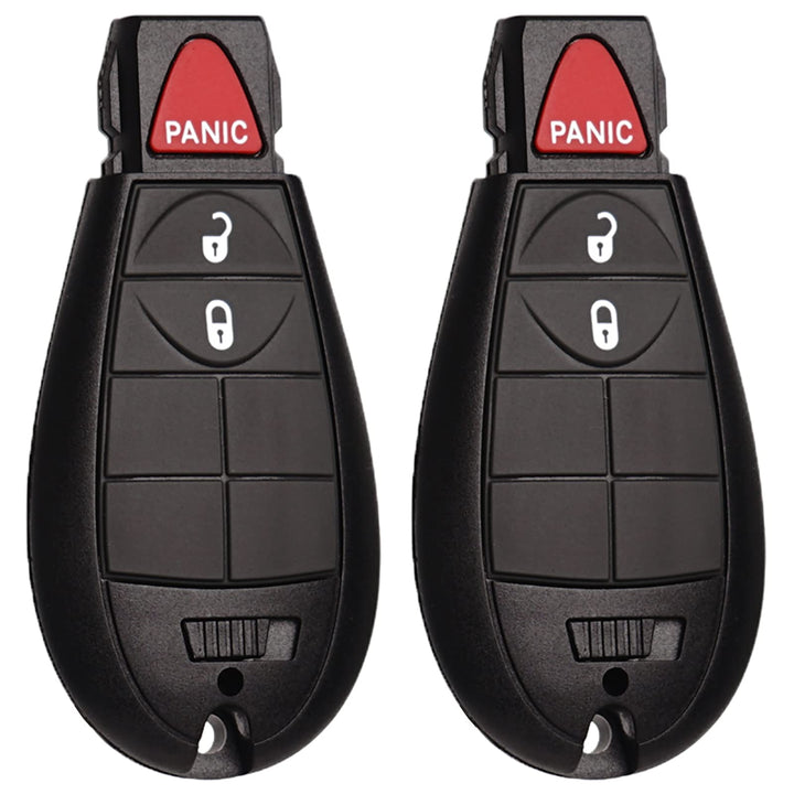 SUPALAND front view of key fob showing buttons and fit for Dodge Ram benefits quick replacement