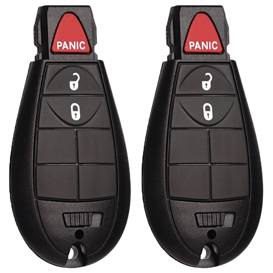 SUPALAND front view of key fob showing buttons and fit for Dodge Ram benefits quick replacement