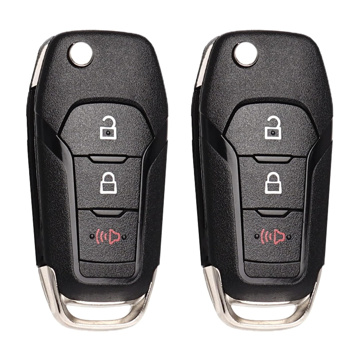 SUPALAND front view of flip key fob showing shape and buttons for easy replacement
