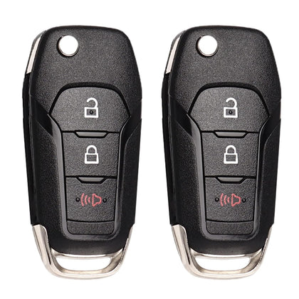 SUPALAND front view of flip key fob showing shape and buttons for easy replacement