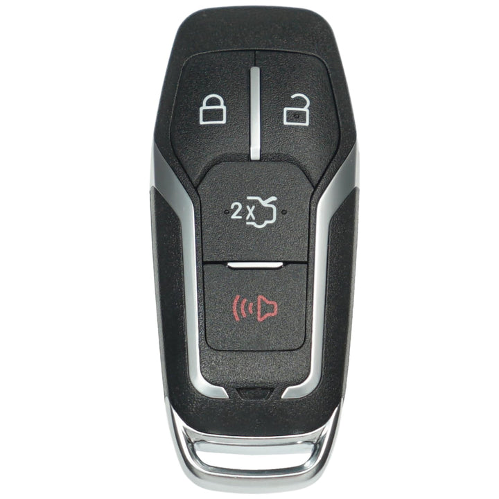 SUPALAND front view of key fob showing four-button layout and branding, clear identification benefit