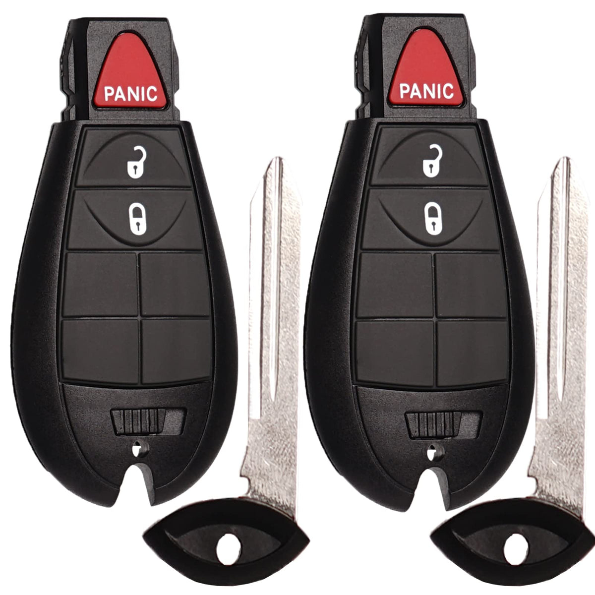 SUPALAND front view of FOBIK remote showing buttons and ready-to-program benefit