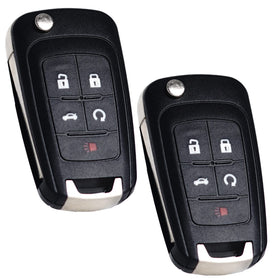 SUPALAND front view of two key fobs showing button layout and ready-to-program benefit