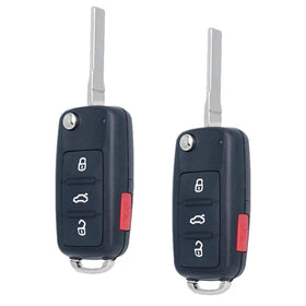 SUPALAND front view of replacement VW flip key fob showing buttons and housing, easy swap