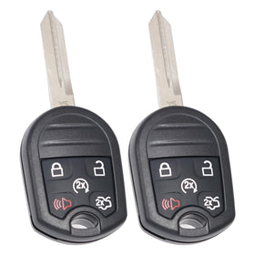 SUPALAND front view of two replacement key fobs showing button layout and fit benefit