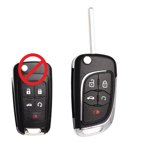 SUPALAND front view of key fob showing five buttons and factory-style look, quick replacement