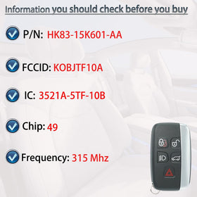 SUPALAND back label with FCC ID and part numbers for quick compatibility check