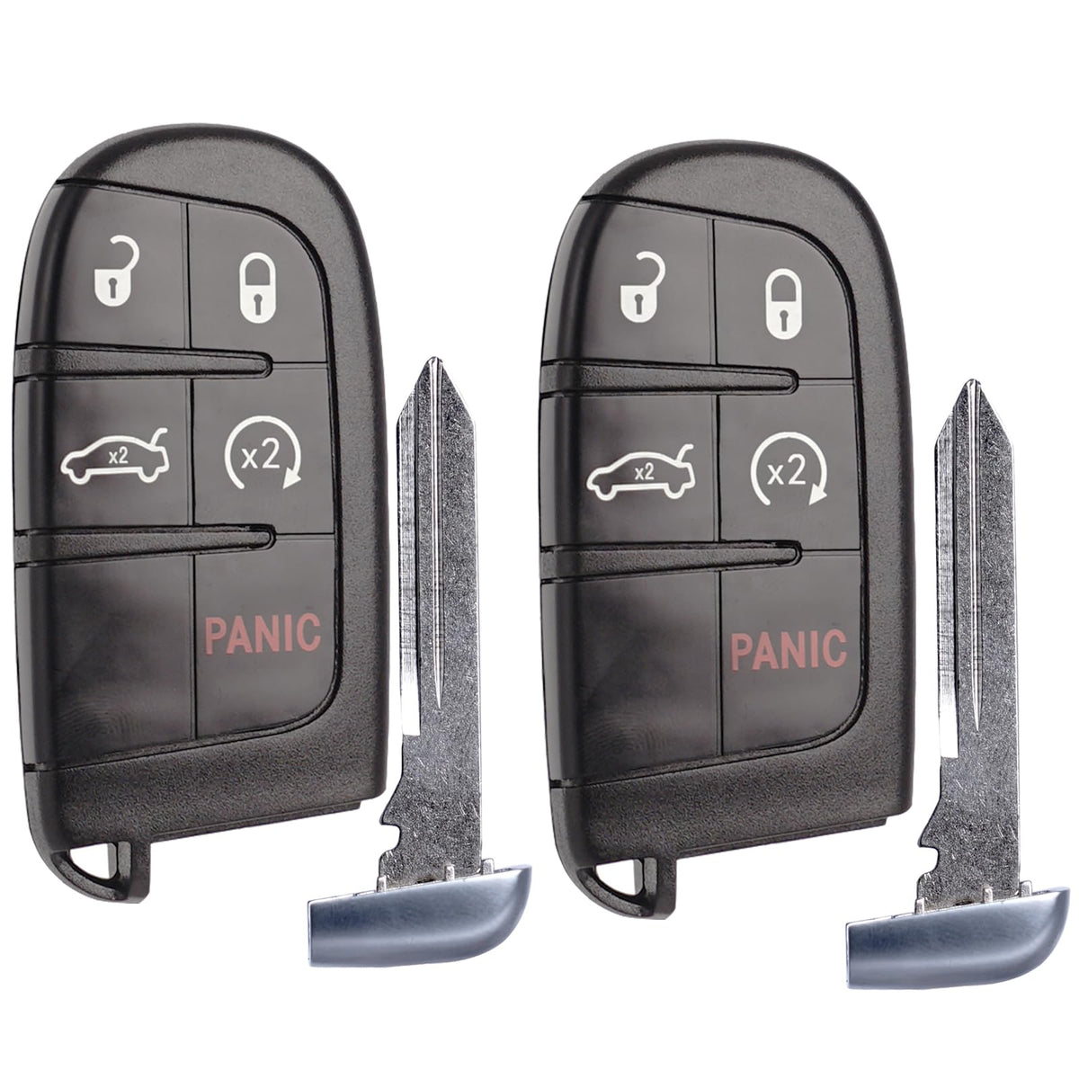 SUPALAND front view of fob showing button layout and easy replacement