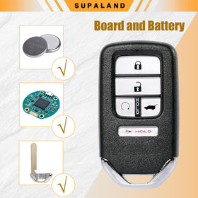 SUPALAND key fob held in hand to show compact size and easy handling
