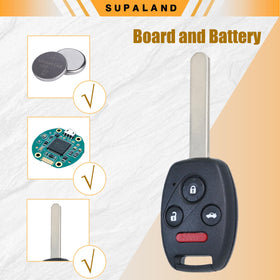 Hand holding SUPALAND key fob to show scale and ergonomic benefit