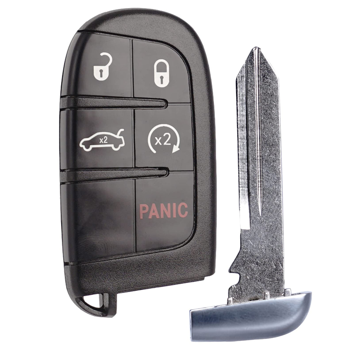 SUPALAND replacement fob beside original OEM fob for visual comparison