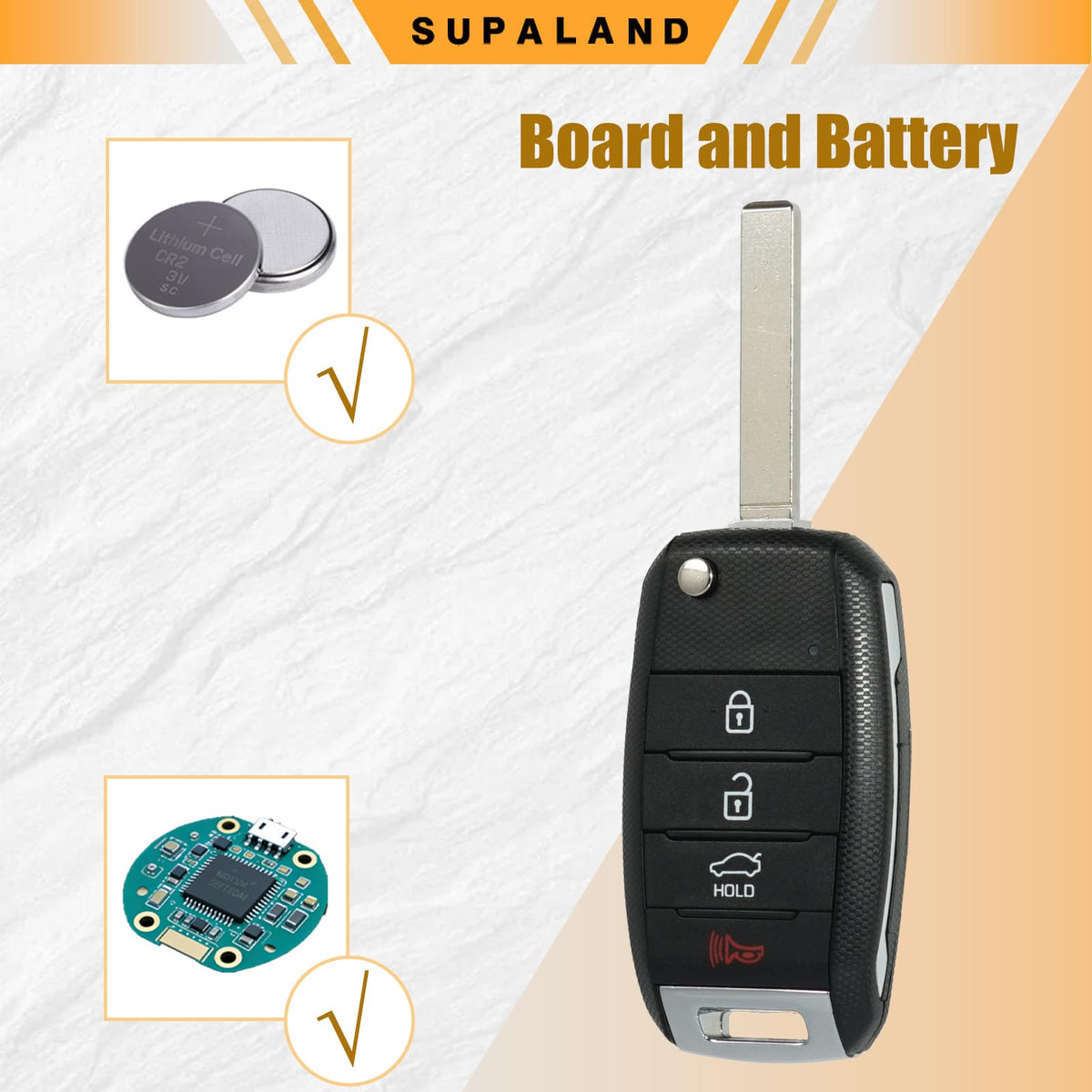 SUPALAND key fob in hand scale comparison to judge size and handling